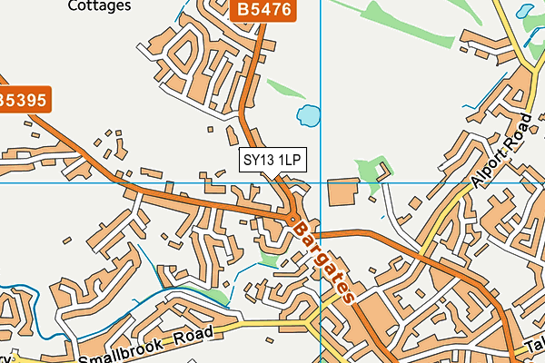 SY13 1LP map - OS VectorMap District (Ordnance Survey)
