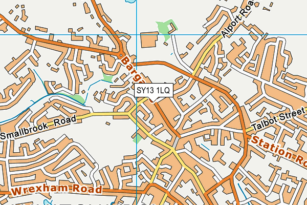 SY13 1LQ map - OS VectorMap District (Ordnance Survey)