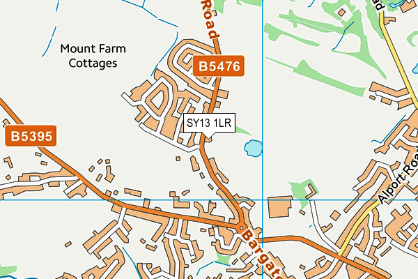 SY13 1LR map - OS VectorMap District (Ordnance Survey)