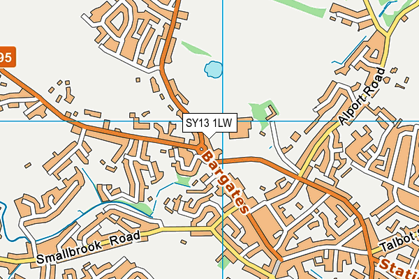 SY13 1LW map - OS VectorMap District (Ordnance Survey)