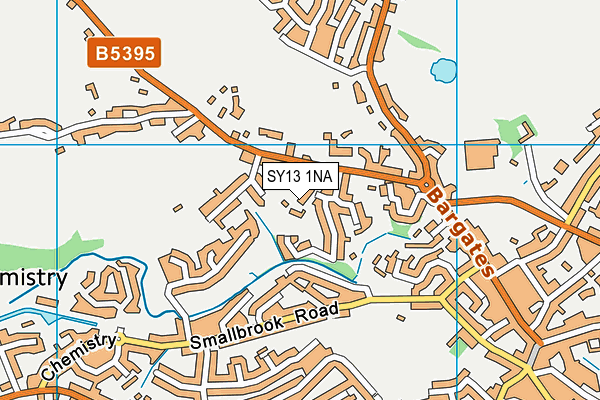 SY13 1NA map - OS VectorMap District (Ordnance Survey)