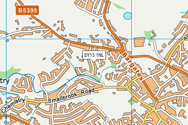 SY13 1NL map - OS VectorMap District (Ordnance Survey)