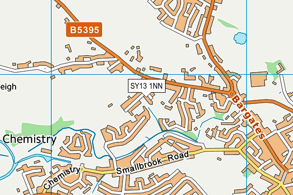 SY13 1NN map - OS VectorMap District (Ordnance Survey)