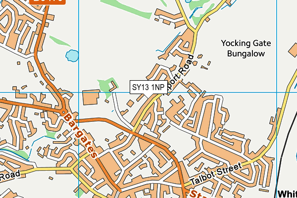 SY13 1NP map - OS VectorMap District (Ordnance Survey)