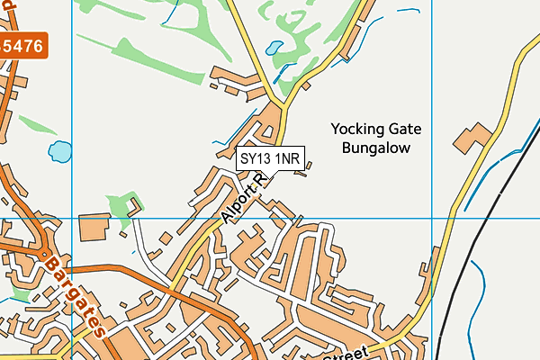 SY13 1NR map - OS VectorMap District (Ordnance Survey)