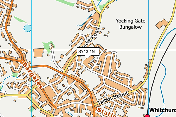 SY13 1NT map - OS VectorMap District (Ordnance Survey)