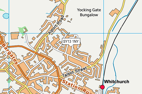 SY13 1NY map - OS VectorMap District (Ordnance Survey)