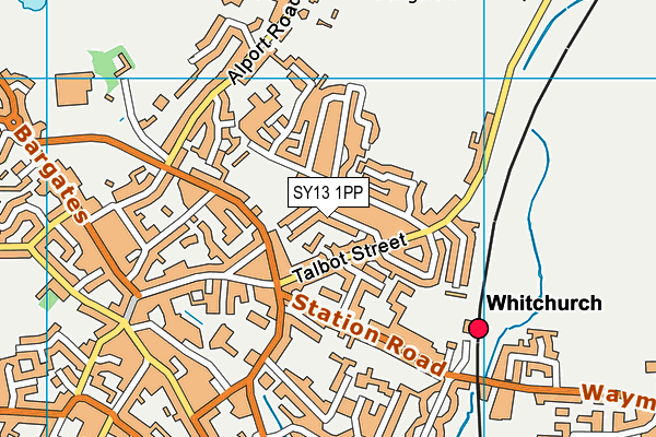 SY13 1PP map - OS VectorMap District (Ordnance Survey)