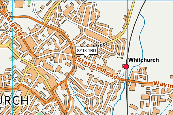 SY13 1RD map - OS VectorMap District (Ordnance Survey)