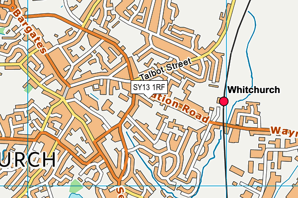 SY13 1RF map - OS VectorMap District (Ordnance Survey)