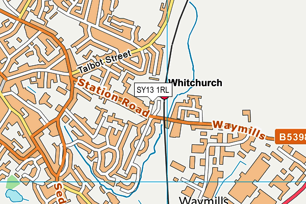 SY13 1RL map - OS VectorMap District (Ordnance Survey)