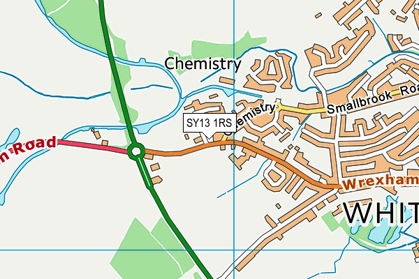 Ultimate Fitness (Closed) map (SY13 1RS) - OS VectorMap District (Ordnance Survey)