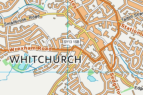 SY13 1SB map - OS VectorMap District (Ordnance Survey)