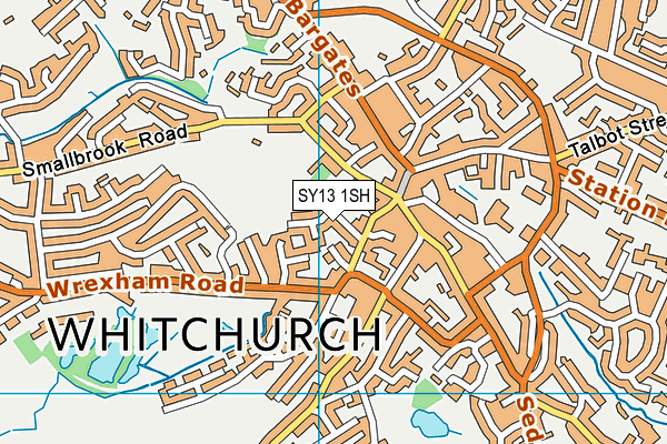 SY13 1SH map - OS VectorMap District (Ordnance Survey)