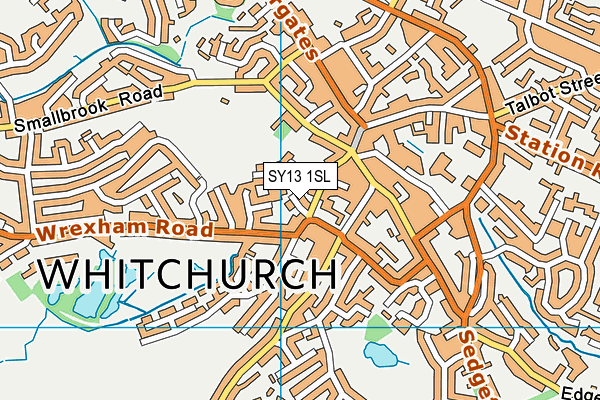 SY13 1SL map - OS VectorMap District (Ordnance Survey)