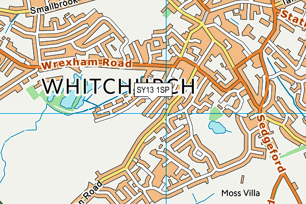 SY13 1SP map - OS VectorMap District (Ordnance Survey)