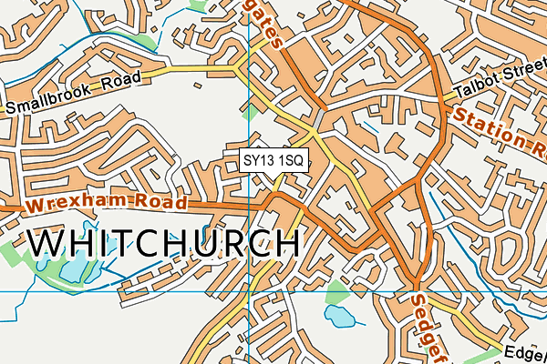 SY13 1SQ map - OS VectorMap District (Ordnance Survey)