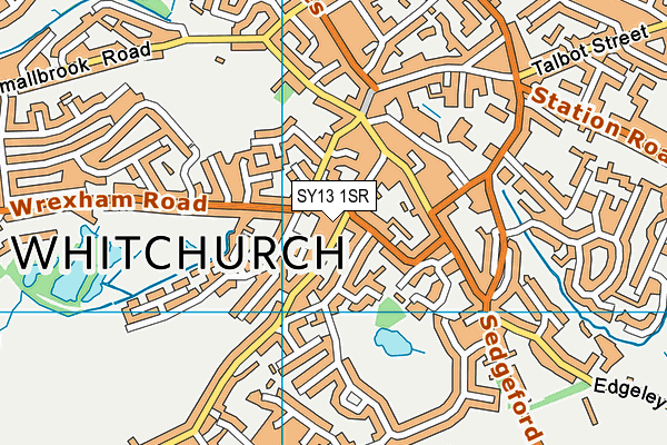 SY13 1SR map - OS VectorMap District (Ordnance Survey)