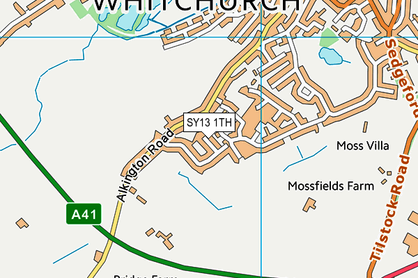 SY13 1TH map - OS VectorMap District (Ordnance Survey)