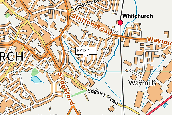 SY13 1TL map - OS VectorMap District (Ordnance Survey)