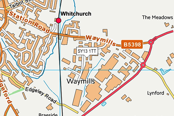 Map of NANTWICH CHEESE COMPANY LIMITED at district scale