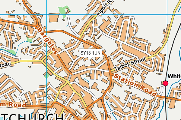 SY13 1UN map - OS VectorMap District (Ordnance Survey)