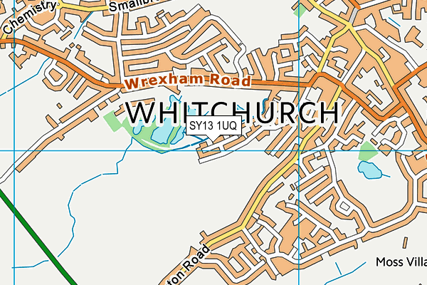 SY13 1UQ map - OS VectorMap District (Ordnance Survey)