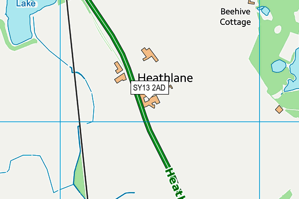 SY13 2AD map - OS VectorMap District (Ordnance Survey)