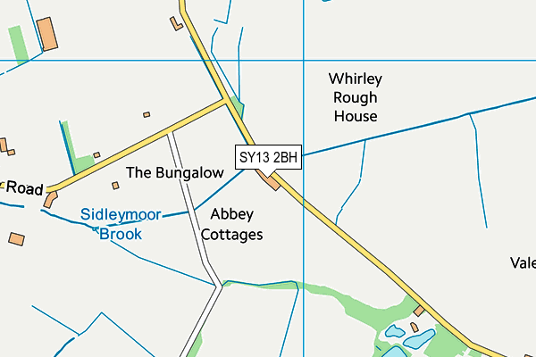 SY13 2BH map - OS VectorMap District (Ordnance Survey)