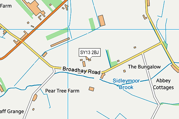 SY13 2BJ map - OS VectorMap District (Ordnance Survey)