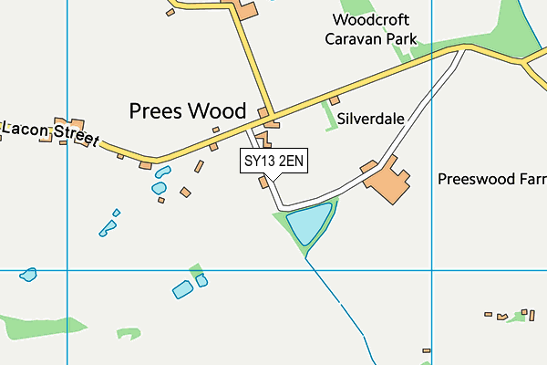 SY13 2EN map - OS VectorMap District (Ordnance Survey)