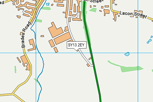 SY13 2EY map - OS VectorMap District (Ordnance Survey)