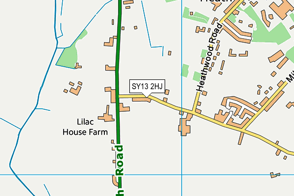 SY13 2HJ map - OS VectorMap District (Ordnance Survey)