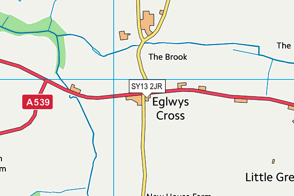SY13 2JR map - OS VectorMap District (Ordnance Survey)
