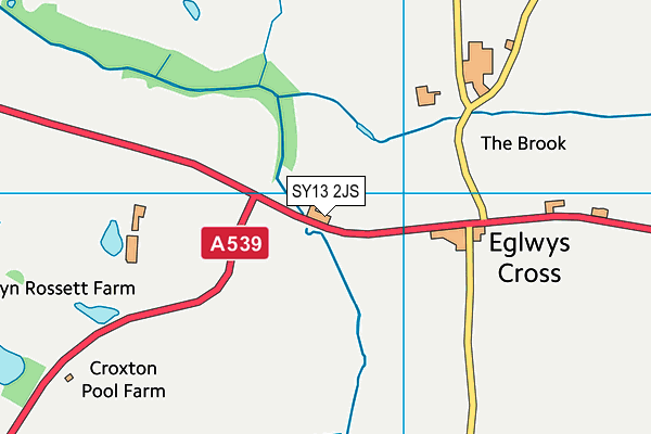 SY13 2JS map - OS VectorMap District (Ordnance Survey)