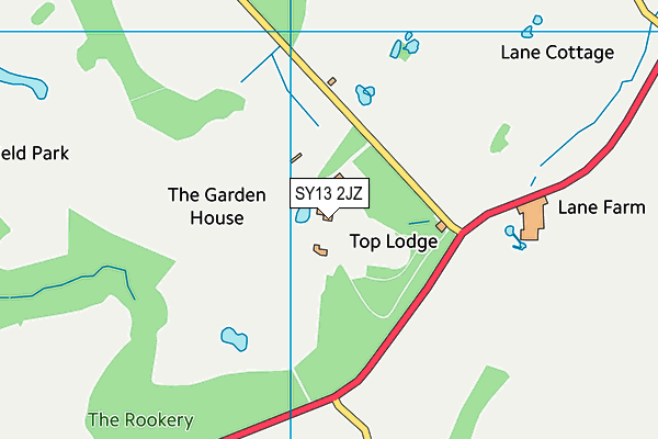 SY13 2JZ map - OS VectorMap District (Ordnance Survey)