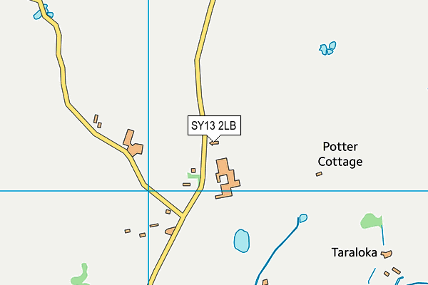 SY13 2LB map - OS VectorMap District (Ordnance Survey)
