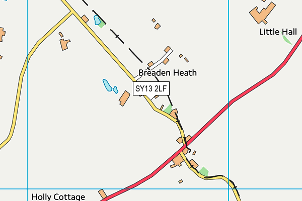 SY13 2LF map - OS VectorMap District (Ordnance Survey)