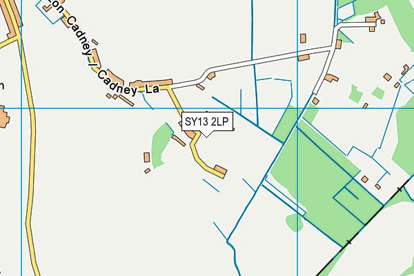 SY13 2LP map - OS VectorMap District (Ordnance Survey)