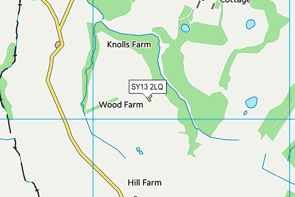 SY13 2LQ map - OS VectorMap District (Ordnance Survey)