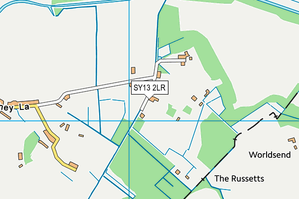 SY13 2LR map - OS VectorMap District (Ordnance Survey)