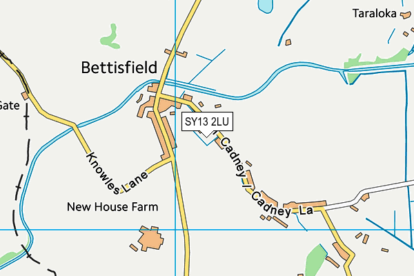 SY13 2LU map - OS VectorMap District (Ordnance Survey)