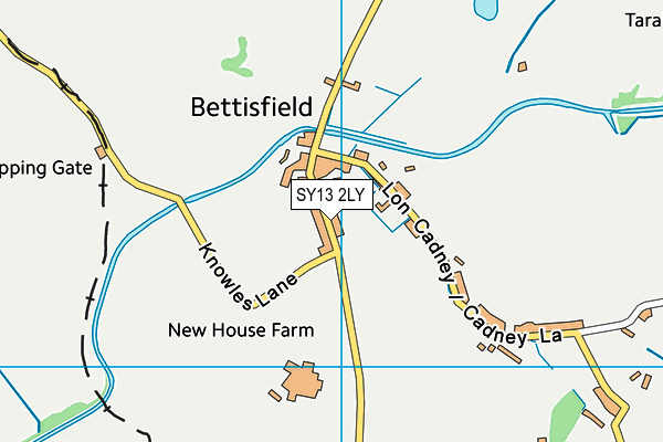 SY13 2LY map - OS VectorMap District (Ordnance Survey)