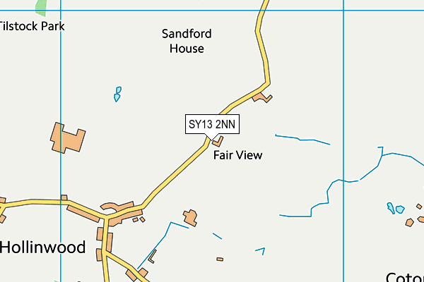 SY13 2NN map - OS VectorMap District (Ordnance Survey)