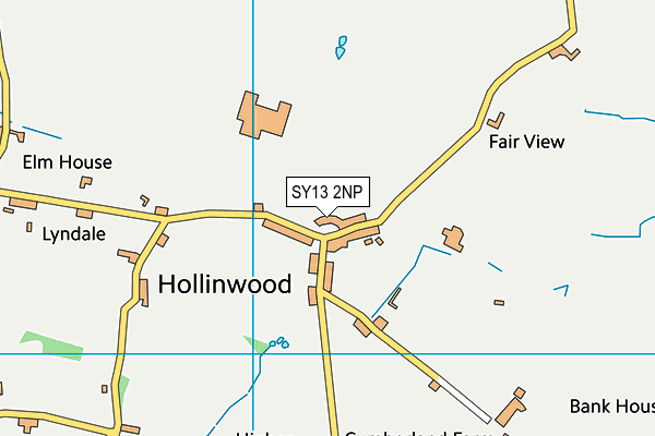 SY13 2NP map - OS VectorMap District (Ordnance Survey)