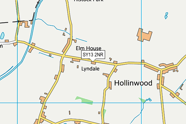 SY13 2NR map - OS VectorMap District (Ordnance Survey)