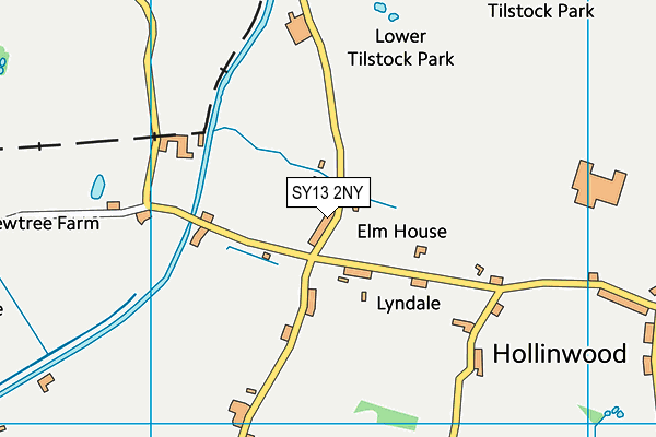 SY13 2NY map - OS VectorMap District (Ordnance Survey)