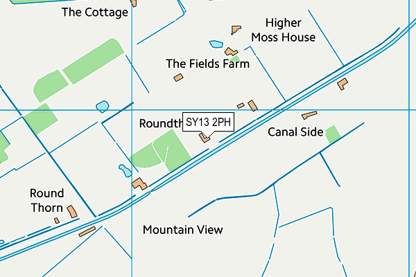 SY13 2PH map - OS VectorMap District (Ordnance Survey)