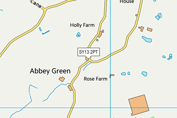 SY13 2PT map - OS VectorMap District (Ordnance Survey)