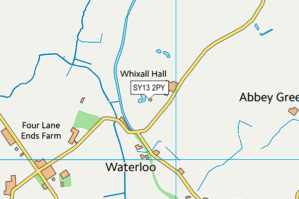 SY13 2PY map - OS VectorMap District (Ordnance Survey)